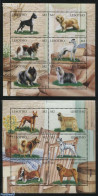 Lesotho 1999 Dogs 2x6v M/s, Mint NH, Nature - Dogs - Lesotho (1966-...)