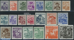 Austria 1934 Definitives, Costumes 21v, Mint NH, Religion - Sport - Various - Churches, Temples, Mosques, Synagogues -.. - Unused Stamps