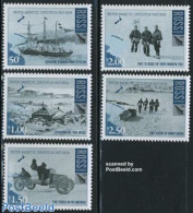 Ross Dependency 2008 Antarctic Expedition 1907-1909 5v, Mint NH, Science - Transport - Various - The Arctic & Antarcti.. - Auto's