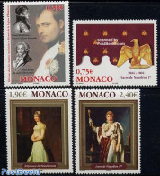 Monaco 2004 Napoleon Bonaparte 4v, Mint NH, History - History - Napoleon - Art - Paintings - Neufs