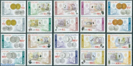 Romania 2005 New Coins & Banknotes 10x2v [:], Mint NH, Various - Money On Stamps - Nuovi