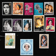 GRANBRETAÑA  LOTE  DE  13  SELLOS  **  MNH  REINA  ISABEL  BUENOS - Otros & Sin Clasificación