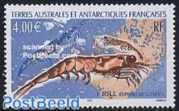 French Antarctic Territory 2004 Krill 1v, Mint NH, Nature - Various - Shells & Crustaceans - Maps - Crabs And Lobsters - Ongebruikt