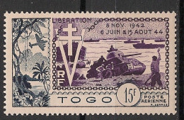 TOGO - 1954 - Poste Aérienne PA N°YT. 22 - Libération - Neuf Luxe** / MNH / Postfrisch - Unused Stamps