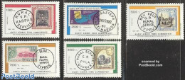 Turkish Cyprus 1994 Landpost Stamps Centenary 5v, Mint NH, Stamps On Stamps - Briefmarken Auf Briefmarken