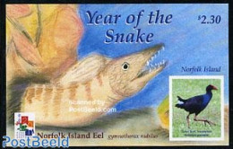 Norfolk Island 2001 Tarler Bird S/s Hong Kong, Mint NH, Nature - Various - Birds - Poultry - Snakes - Philately - New .. - Nieuwjaar