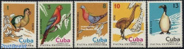 Cuba 1974 Birds 5v, Mint NH, Nature - Birds - Parrots - Penguins - Pigeons - Nuovi