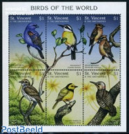 Saint Vincent 1997 Birds 6v M/s (6x$1), Mint NH, Nature - Birds - St.Vincent (1979-...)