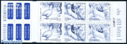 Sweden 2009 Snow-white Animals 6v In Booklet, Mint NH, Nature - Animals (others & Mixed) - Birds - Rabbits / Hares - S.. - Nuevos