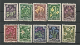 Austria - Oostenrijk 1948 Flowers Y.T. 722/731 (0) - Gebruikt