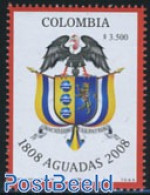 Colombia 2008 Aguadas 1v, Mint NH, History - Nature - Coat Of Arms - Birds - Colombia