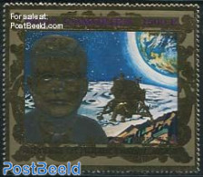 Comoros 1976 Kennedy, Moonlander 1v Gold, Mint NH, History - Transport - American Presidents - US Bicentenary - Space .. - Isole Comore (1975-...)