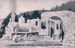 Les Ponts De Martel NE, Chemin De Fer, Locomotive De Neige Sortant Du Tunnel (4699) - Ponts-de-Martel
