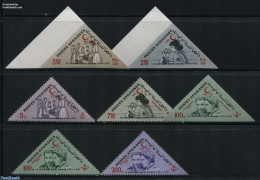 Afghanistan 1964 Red Cross 7v (4v Perforated, 3v Imperforated), Mint NH, Health - Red Cross - Rotes Kreuz