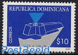 Dominican Republic 1995 Columbus Lighthouse 1v, Mint NH, Various - Lighthouses & Safety At Sea - Faros