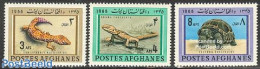 Afghanistan 1966 Reptiles 3v, Mint NH, Nature - Reptiles - Turtles - Afghanistan