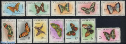 Nicaragua 1967 Butterflies 12v, Mint NH, Nature - Butterflies - Nicaragua