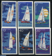 Bulgaria 1973 Watersports 6v Imperforated, Mint NH, Sport - Transport - Sailing - Sport (other And Mixed) - Ships And .. - Ungebraucht