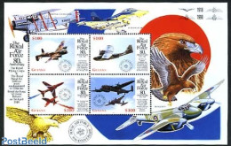 Guyana 1998 80 Years Royal Air Force 4v M/s, Mint NH, Transport - Aircraft & Aviation - Airplanes