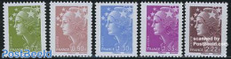France 2009 Definitives, Marianne 5v, Mint NH - Unused Stamps