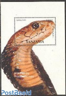 Tanzania 1995 Spitting Cobra S/s, Mint NH, Nature - Reptiles - Snakes - Tansania (1964-...)