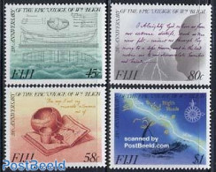 Fiji 1989 Captain Bligh 4v, Mint NH, Transport - Ships And Boats - Art - Books - Handwriting And Autographs - Schiffe