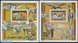 Guinea, Republic 2006 Scouting, Preh. Animals 2 S/s, Mint NH, Nature - Sport - Prehistoric Animals - Scouting - Prehistorisch