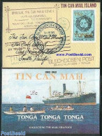 Tonga 1982 Tin Can Mail 2 S/s, Mint NH, Transport - Various - Post - Ships And Boats - Maps - Poste