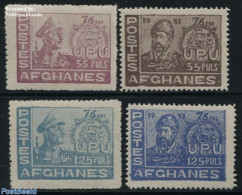 Afghanistan 1951 76 Years UPU 4v, Mint NH, Stamps On Stamps - U.P.U. - Postzegels Op Postzegels