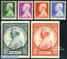 Monaco 1946 Definitives 6v, Mint NH, History - Kings & Queens (Royalty) - Nuevos