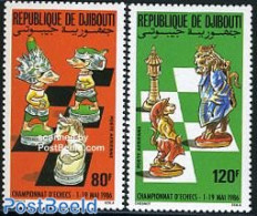 Djibouti 1986 Chess Championship 2v, Mint NH, Sport - Chess - Ajedrez