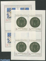 Czechoslovkia 1973 Prague Burg 2 M/ss, Mint NH, Nature - Horses - Sonstige & Ohne Zuordnung