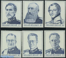 Belgium 1999 Kings 6v (from S/s), Mint NH, History - Kings & Queens (Royalty) - Unused Stamps