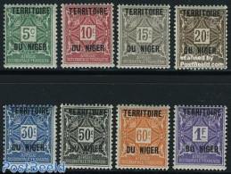 Niger 1921 Postage Due 8v, Unused (hinged) - Niger (1960-...)