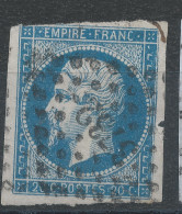 Lot N°83229   Variété/n°14A, Oblitéré PC étranger 3732 ORAN(oran), Indice 3, Filet EST - 1853-1860 Napoleon III