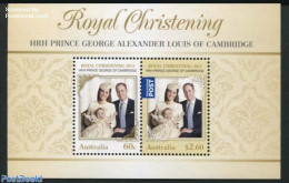 Australia 2014 Royal Christening S/s, Mint NH, History - Kings & Queens (Royalty) - Ongebruikt