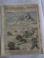 # ILLUSTRAZIONE DEL POPOLO N 7 /1938 / ALPINI / SPEDIZIONE NEI MARI POLARI / FRANCO - Eerste Uitgaves