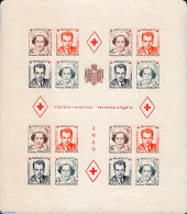 Monaco 1949 Red Cross S/s, Imperforated, Mint NH, Health - Red Cross - Ongebruikt