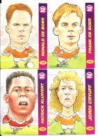 AZ68 - PROMATCH CARDS - FRANK DE BOER - RONALD DE BOER - PATRICK KLUIVERT - JORDI CRUYFF - Tarjetas