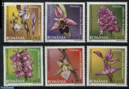 Romania 2007 Orchids 6v, Mint NH, Nature - Flowers & Plants - Orchids - Unused Stamps
