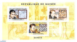 Guinea, Republic 2004 Chess 3v M/s, Imperforated, Mint NH, Chess - Ajedrez