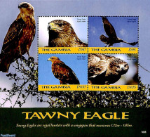 Gambia 2018 Tawny Eagle 4v M/s, Mint NH, Nature - Birds - Birds Of Prey - Gambie (...-1964)