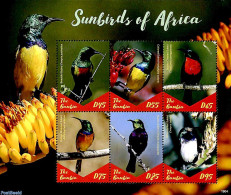 Gambia 2019 Sunbirds Of Africa 6v M/s, Mint NH, Nature - Birds - Gambie (...-1964)