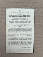 VAN DIJCK Carolus Franciscus °PULLE 1883 +BORGERHOUT 1957 - DE CNAEP - Obituary Notices