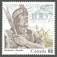 Canada Membertou Mawpitu Amerindien Amerindian Boat Canoe MNH ** Neuf SC (C22-26b) - Indios Americanas