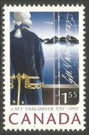 Canada Capitaine Captain George Vancouver Pacific Pacifique MNH ** Neuf SC (C22-19a) - Unused Stamps