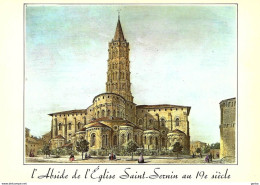 *CPM - 31 - TOULOUSE- Abside De L'Eglise St Sernin - Lithographie Par Ch. MERCEREAU Vers1840 - Toulouse