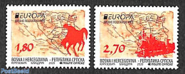 Bosnia Herzegovina - Serbian Adm. 2020 Europa, Old Postal Roads 2v, Mint NH, History - Nature - Transport - Various - .. - Post