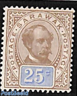 Malaysia 1899 25c, Sarawak, Stamp Out Of Set, Unused (hinged) - Sonstige & Ohne Zuordnung
