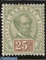 Malaysia 1888 25c, Sarawak, Stamp Out Of Set, Unused (hinged) - Autres & Non Classés